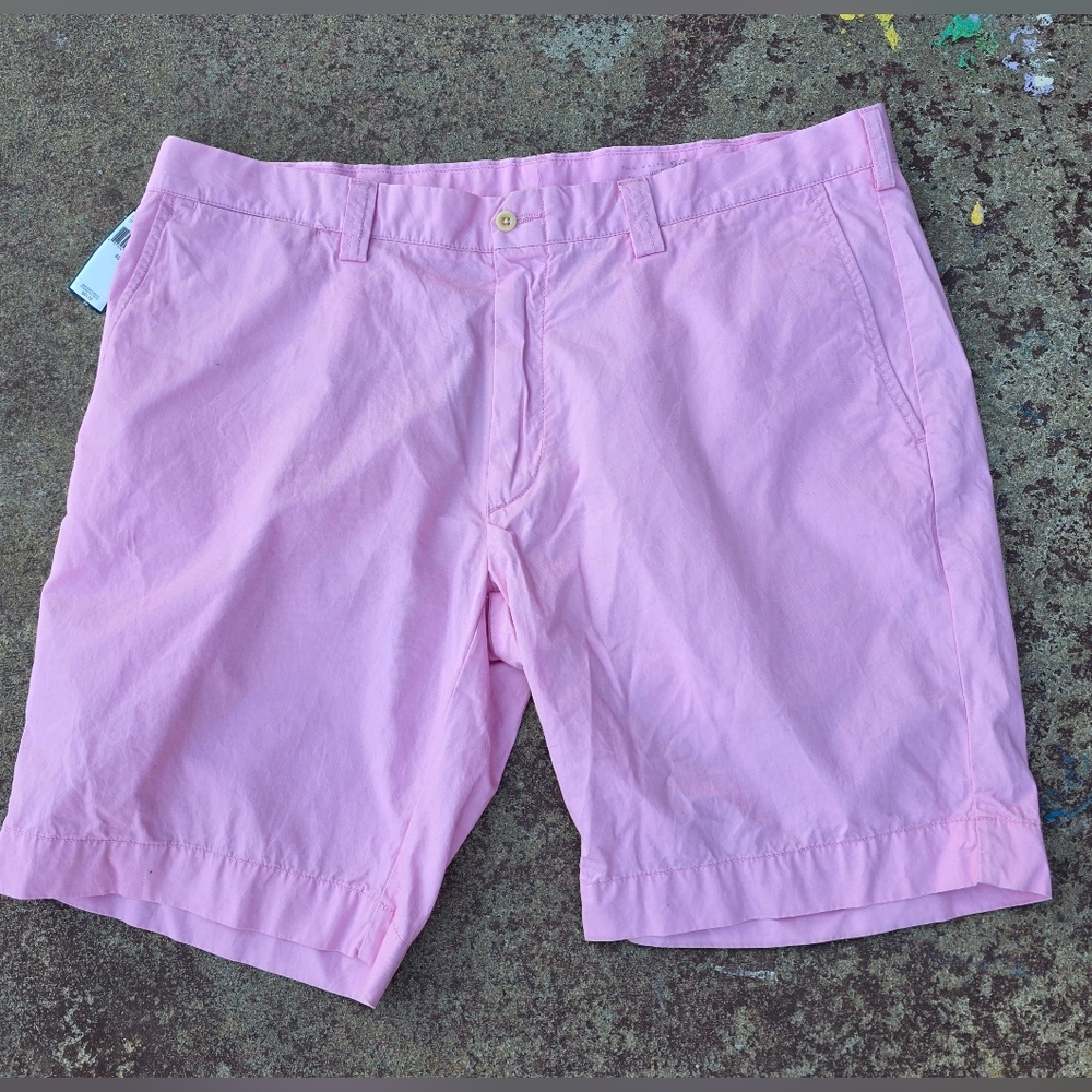 Polo Golf Ralph Lauren Mens Pink Cotton Chino Shorts Cotton 40